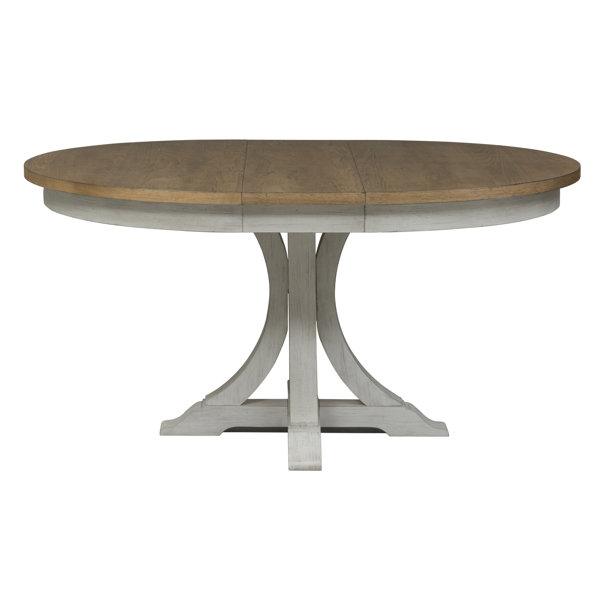 Laurel Foundry Modern Farmhouse Xochitl Extendable Round Dining Table ...